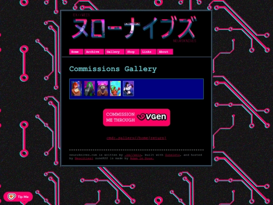 commissions screenshot