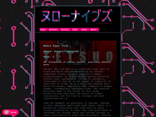 posts/2023-07-18-Tetsuo-The-Iron-Man-1989 screenshot