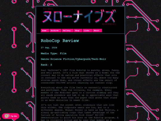 posts/2024-09-27-RoboCop-Review-RSS screenshot