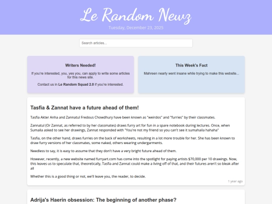 news articles screenshot