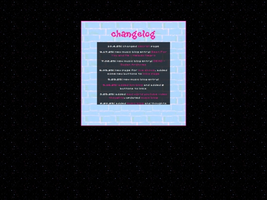 changelog screenshot