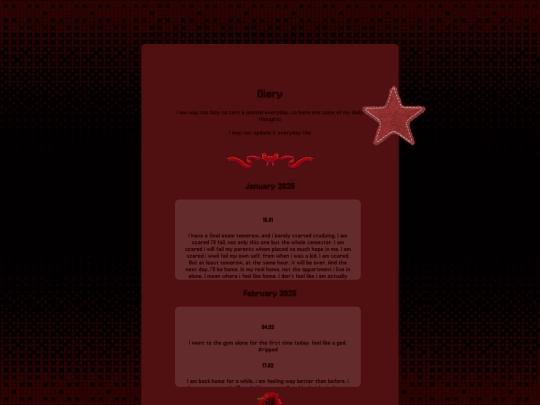 diary screenshot