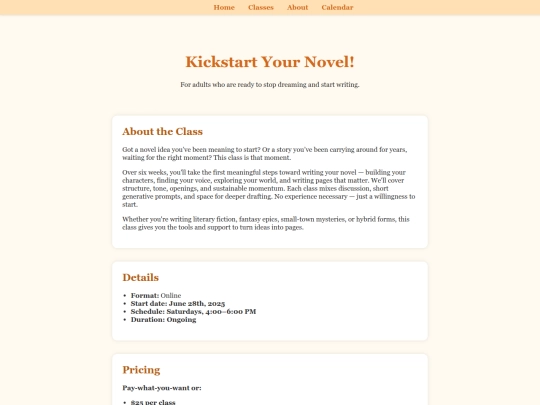 kickstart-your-novel screenshot
