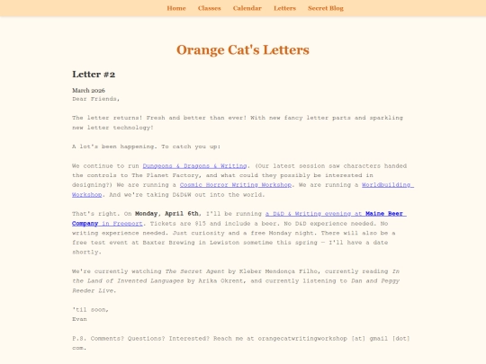 letters screenshot