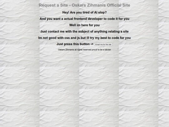 request-a-site screenshot