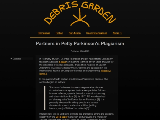 academia/parkinsons_plagiarism screenshot