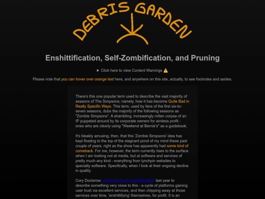 nonfiction/selfzombification screenshot