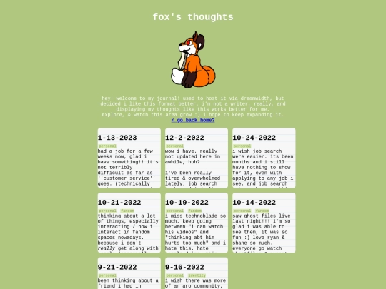 blog screenshot