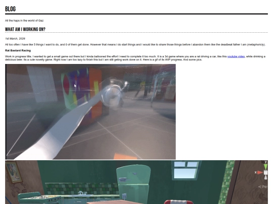 What I am Working On screenshot
