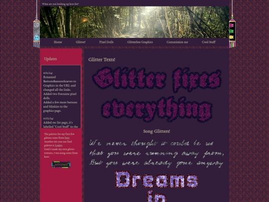 Glitter screenshot