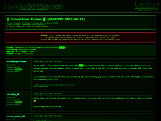 forum-frozen screenshot