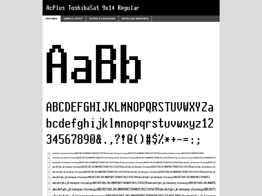 toshibafont/acplus_toshibasat_9x14-demo screenshot