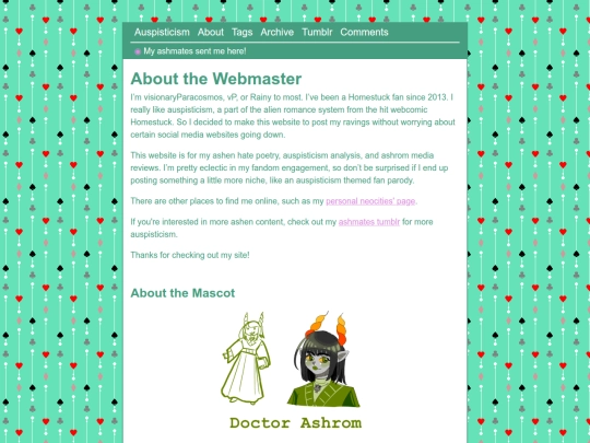 blog/about screenshot