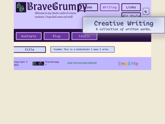 writing screenshot