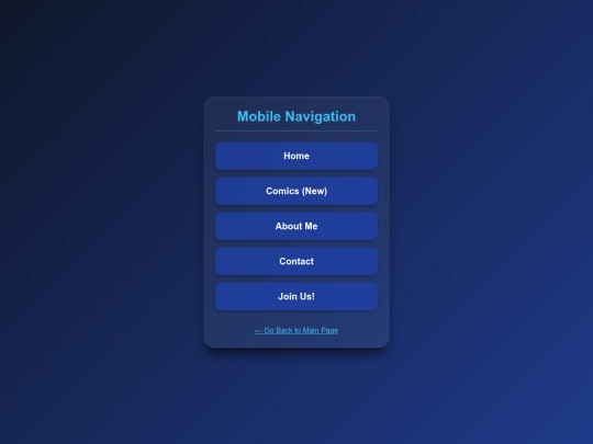menu screenshot