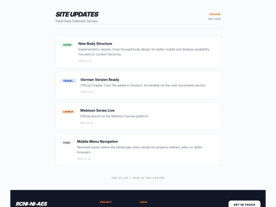 updates screenshot