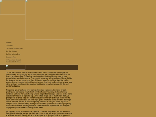 beanmachinecoffee screenshot
