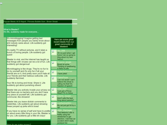 bleeter screenshot