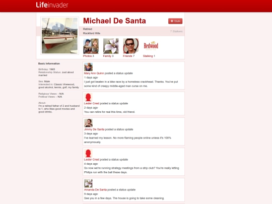 lifeinvader/profile/michaeldesanta screenshot
