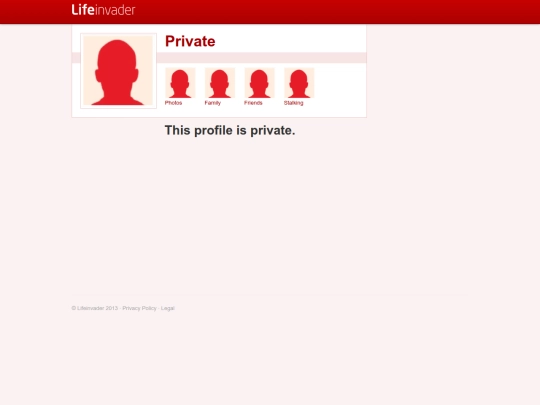 lifeinvader/profile/private screenshot