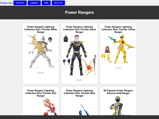 Fandoms/Power Rangers Section screenshot