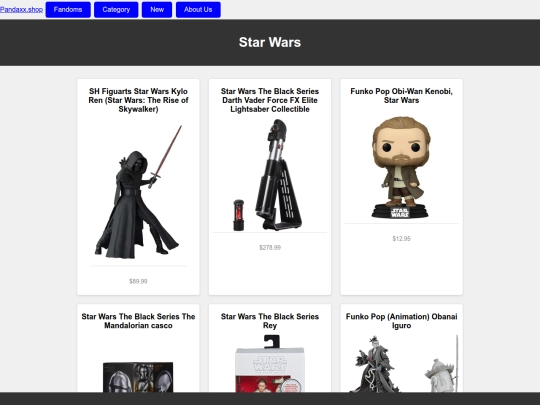 Fandoms/Star Wars Section screenshot