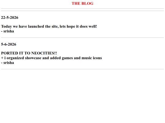 BLOG screenshot