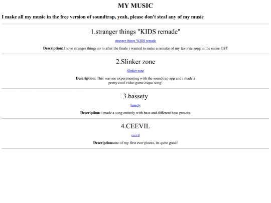 MUSIC screenshot