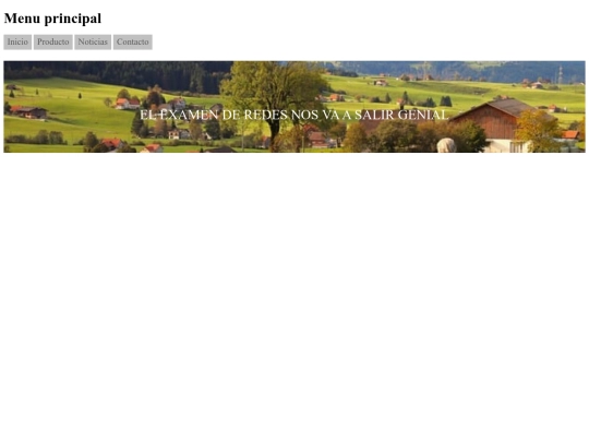 menu/inicio screenshot
