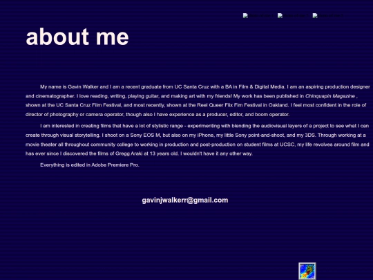 about-me screenshot