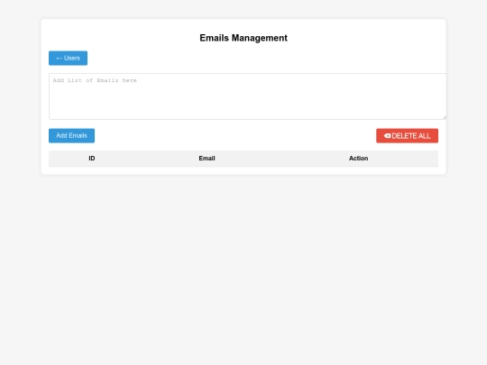 dashbord/emails screenshot