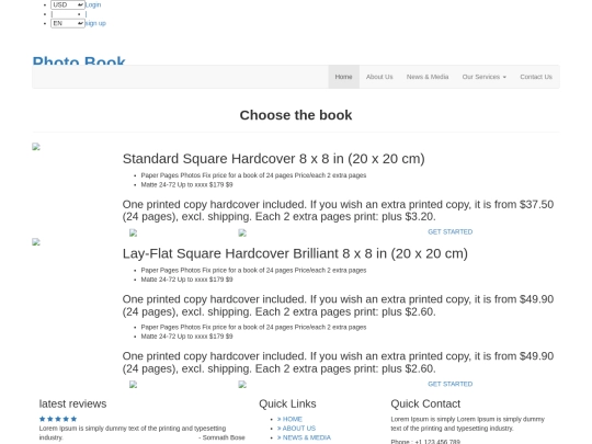 photo-books-our-prices screenshot