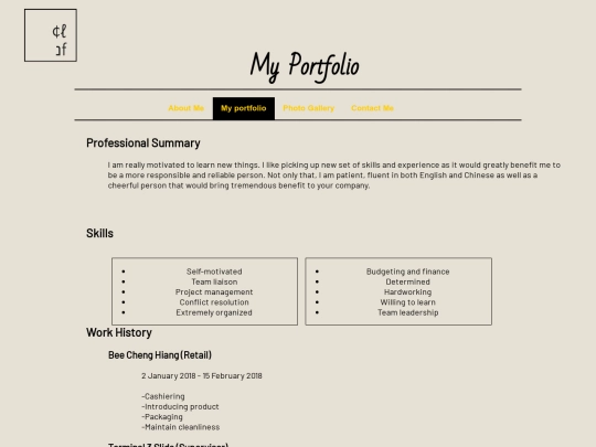portfolio screenshot