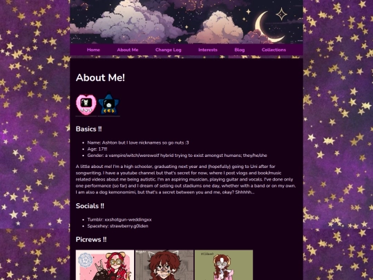aboutme screenshot