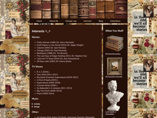 interests screenshot
