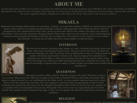 aboutme screenshot