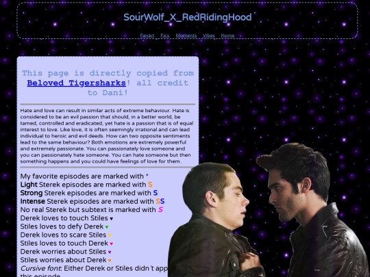 shrine/sterek/moments screenshot