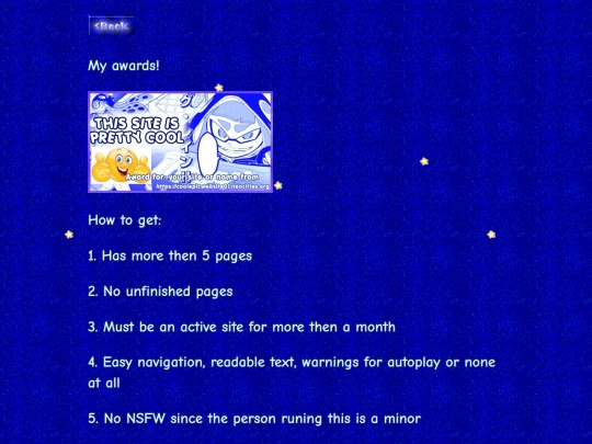 awards screenshot