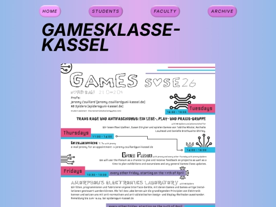 SoSe26 screenshot