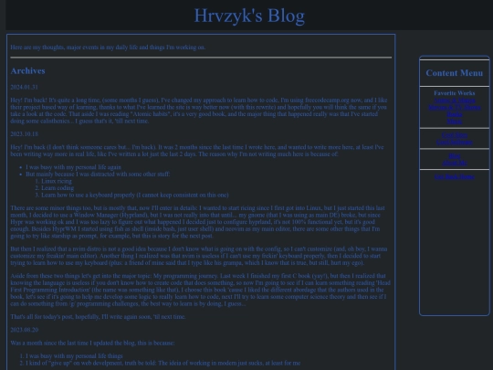 blog screenshot