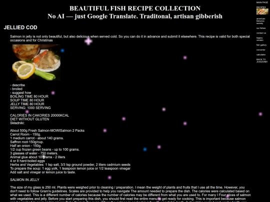 fish/recipes screenshot