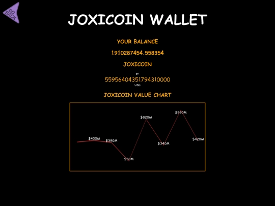 joxicoin/wallet screenshot