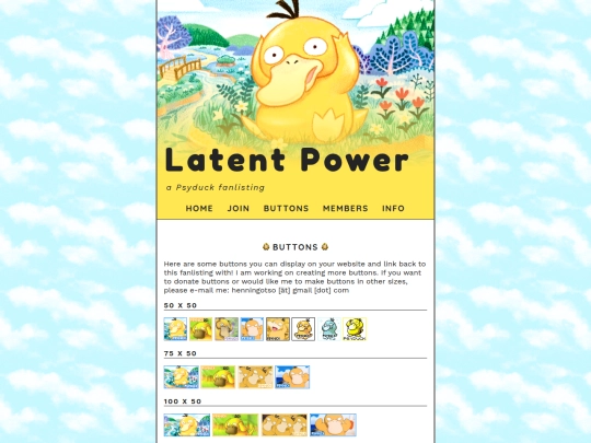 fan/psyduck/buttons screenshot