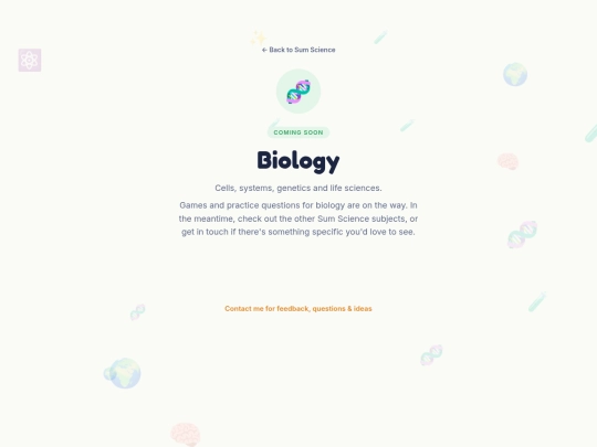 Sum Science/biology screenshot