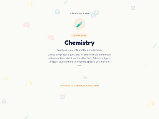 Sum Science/chemistry screenshot