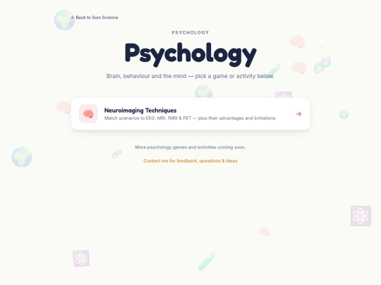 Sum Science/psychology screenshot