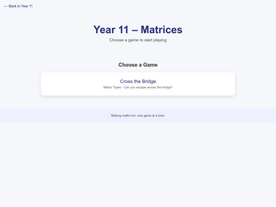 sum-numbers-games/year11/matrices screenshot