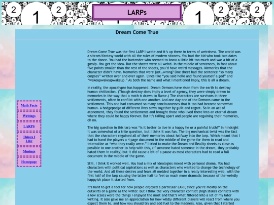 larps/dream screenshot