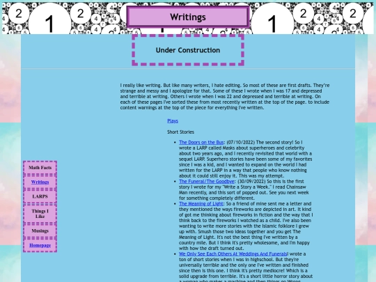 writings screenshot