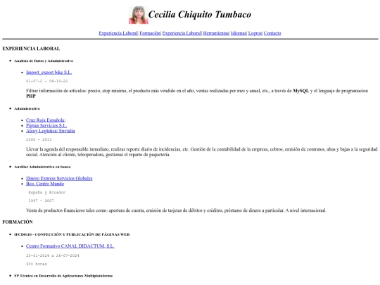 curriculum screenshot